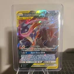 Pokemon TCG Greninja & Zoroark GX Holo Ultra Rare Card 107/214 Unbroken Bonds - Image 1