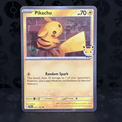 Pikachu 30th Celebration Promo. Black Star Pokemon with Tail Swirl! - Image 3