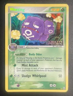 Pokemon TCG - Weezing EX Delta Species Reverse Holo Rare Stamp 33/113 NM - Image 1