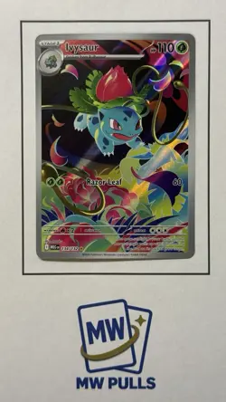 Pokemon Ivysaur 134/132 Me01: Mega Evolution Illustration Rare Full Art Holo - Image 1