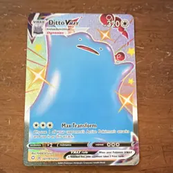 Pokemon TCG Ditto VMAX SV119/SV122 Shining Fates Shiny Vault Shiny Holo Rare - Image 1