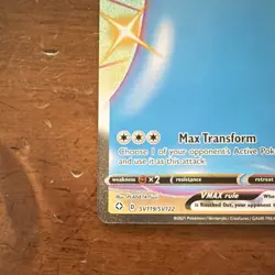 Pokemon TCG Ditto VMAX SV119/SV122 Shining Fates Shiny Vault Shiny Holo Rare - Image 5