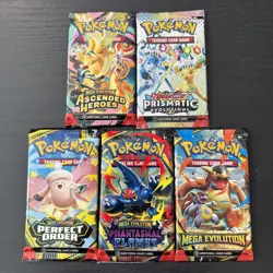 Pokemon Pack Lot Of 5 Packs Ascended Heroes, Prismatic, Perfect Order, PF, ME - Image 1