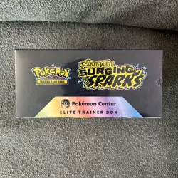 Surging Sparks Pokemon Center Elite Trainer Box ETB Exclusive New Factory Sealed - Image 2