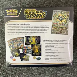 Surging Sparks Pokemon Center Elite Trainer Box ETB Exclusive New Factory Sealed - Image 4