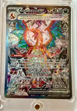 CHARIZARD EX SPECIAL ILLUSTRATION RARE SIR OBSIDIAN FLAMES POKEMON #223/197 - Image 1