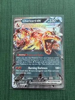 2024 Pokemon Charizard ex 054/091 Paldean Fates Tera Double Rare Holo PAF - Image 1