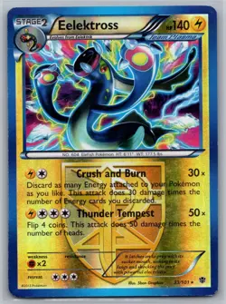 Eelektross 33/101 R Plasma Blast Reverse Holo MP Pokemon - Image 1