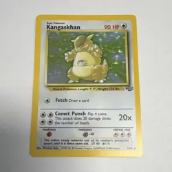 Pokemon Kangaskhan Jungle 5/64 Holo Rare Unlimited 90 HP Basic 1999 - Image 1
