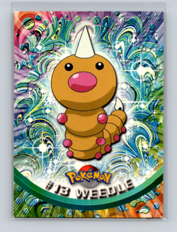 Pokemon Topps TV Animation Edition Blue Logo Weedle #13 - Image 1