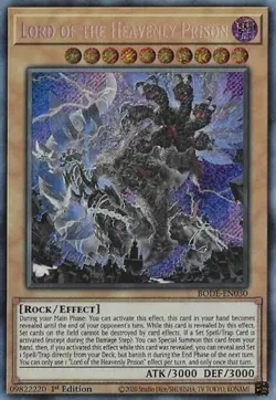 Lord of the Heavenly Prison - BODE-EN030 - Secret Rare - 1st Edition NM Yugioh B - Image 1