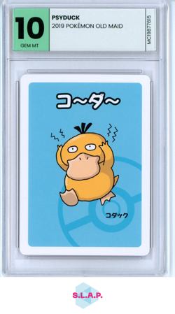 PSYDUCK POKEMON OLD MAID - 2019 - - - MINT-CARDS GEM MT 10 - Image 1