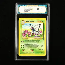 TQG 8.5 NM-MT+ 1999 Pokemon Jungle ENG Butterfree #33/64 U - Image 1