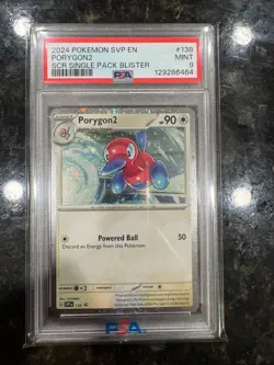 2024 POKEMON SVP EN-SV BLACK STAR PROMO #138 PORYGON2 PSA 9 - Image 3