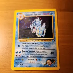 Pokemon TCG Giovanni's Gyarados Gym Challenge 5/132 WOTC Unlimited Holo Rare - Image 1