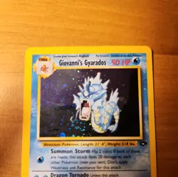 Pokemon TCG Giovanni's Gyarados Gym Challenge 5/132 WOTC Unlimited Holo Rare - Image 2
