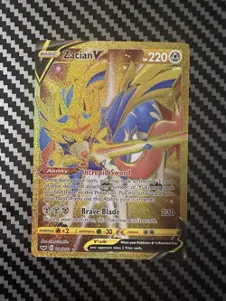 Pokemon Zacian V 211/202 Swsh01 Sword & Shield Secret Rare Full Art Holo - Image 1