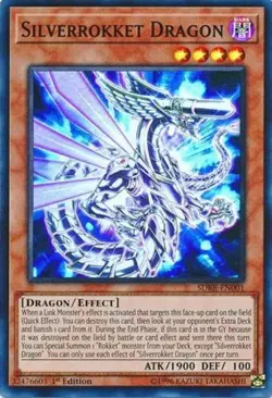 Silverrokket Dragon - SDRR-EN001 - Super Rare - 1st Edition NM Yugioh Structure - Image 1