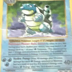 Pokemon Blastoise Holo Rare Shadowless 002/102 Base Set Unlimited 1999 - Image 2