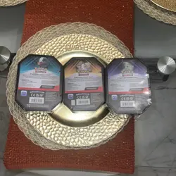 NEW Pokemon TCG Triple Whammy Tins Set Collector Tins (Set of 3) Factory Sealed - Image 2