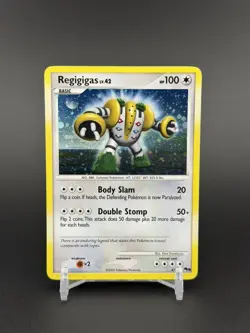 Regigigas 4/17 Cosmos Holo Pop Ser 9 Pokemon TCG Vintage LP - Image 1