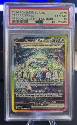 2024 Pokemon Stellar Crown Terapagos ex #170/142 PSA 10 GEM MINT - Image 1
