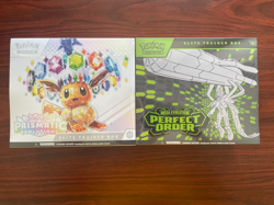 Pokemon TCG Prismatic Evolutions ETB / Perfect Order ETB -READ DISC - Small Tear - Image 1