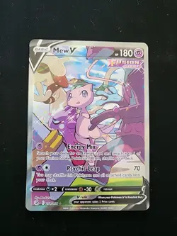 Pokemon Mew V 251/264 Ultra Rare Full Art Holo Fusion Strike HP180 EN 2021 - Image 1