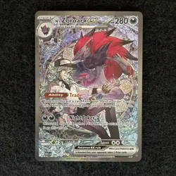 Pokemon TCG N's Zoroark EX 286/217 Ascended Hero’s Special Illustration Rare NM - Image 1