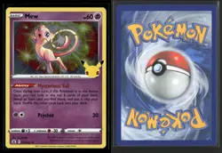 Mew 011/025 Holo Rare Celebrations Pokemon NM/M - Image 3