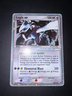English Pokemon Lugia ex EX Unseen Forces Holo Ultra Rare #105 - Image 1