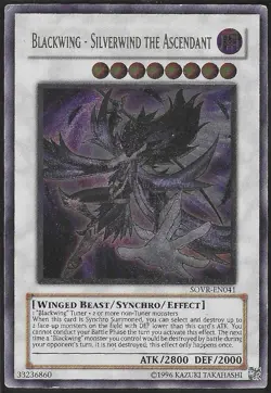 Konami Blackwing - Silverwind the Ascendant SOVR-EN041 Stardust Overdrive Yu-Gi… - Image 1