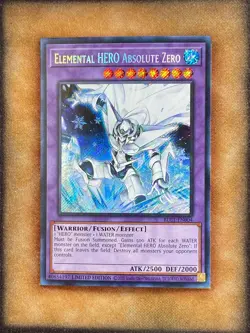 Yugioh Elemental HERO Absolute Zero BLC1-EN004 Secret Rare Limited Edition NM - Image 1