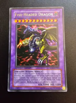 Yu-Gi-Oh! Five-Headed Dragon SD09-ENSS1 Ultra Rare Limited Edition MP - Image 1