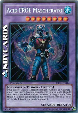 excellent • ACID EROE MASCHERATO (Masked Hero) Segreta PRC1 IT018 1Ed Yugioh! - Image 1