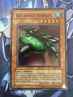 (AD) Yu-Gi-Oh! TCG Catapult Turtle Metal Raiders MRD-075 Unlim Super Rare VLP - Image 1
