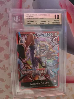 2025 One Piece ST21-001 Gear 5 Monkey D Luffy BGS 10 Pristine - Image 1