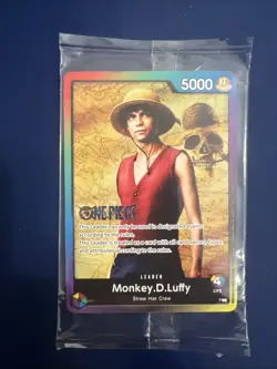 Monkey D. Luffy RAINBOW LIVE ACTION Battle Pack Promo One Piece TCG SEALED - Image 1