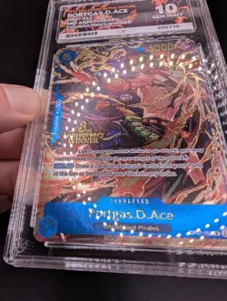 Portgas.D.Ace OP07-053 3rd Anniversary Winner Stamp Mint ACE 10 One Piece TCG - Image 2
