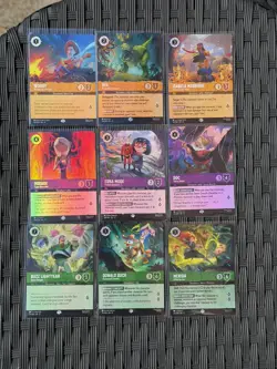 Disney Lorcana Wilds Unknown Complete Epic Foil Set 205-222 - Image 1