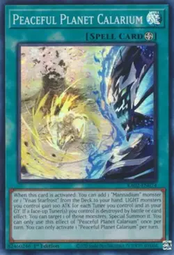 Peaceful Planet Calarium - RA02-EN074 - Super Rare - 1st Edition NM Yugioh 25th - Image 1