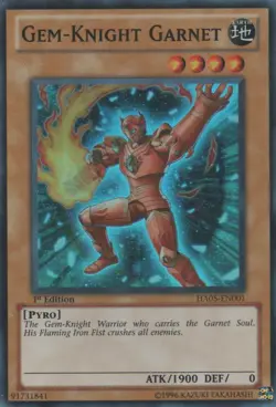 Gem-Knight Garnet - HA05-EN001 - Super Rare - 1st Edition NM Yugioh Hidden Arsen - Image 1