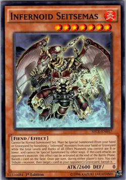 Yu-Gi-Oh TCG Infernoid Seitsemas SECE-EN017 Unlimited Regular Common Card LP-NM - Image 1