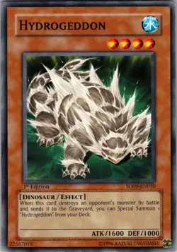 Yu-Gi-Oh TCG Hydrogeddon SD09-EN010 1st Edition Regular Common Card LP-NM - Image 1
