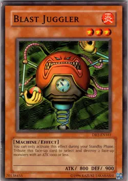 Yu-Gi-Oh TCG Blast Juggler DB1-EN161 Unlimited Regular Common Card LP-NM - Image 1