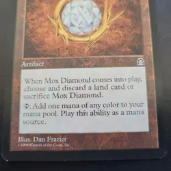 Reserved List Magic Card MTG - Mox Diamond Stronghold NM Authentic Rare Original - Image 3