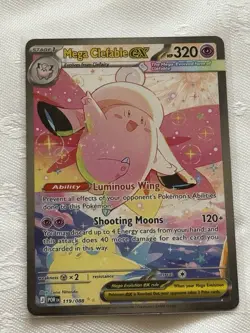 Mega Clefable Ex 119/088 Perfect Order Pokemon Card Near Mint - Image 2