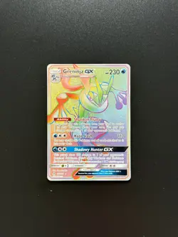 Pokemon Greninja GX Secret Rare Full Art Holo 133/131 SM-Forbidden Light Card - Image 1