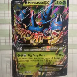 Pokemon M Heracross EX 5/111 XY Furious Fists Ultra Rare Holo 220 HP Card - Image 4
