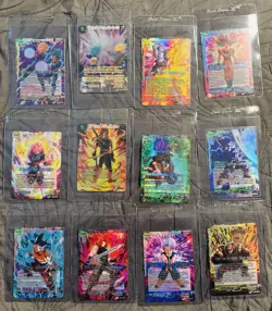 Dragon Ball Super Card Lot - Foil Leaders - Sealed Promos - 12 Cards - Image 1